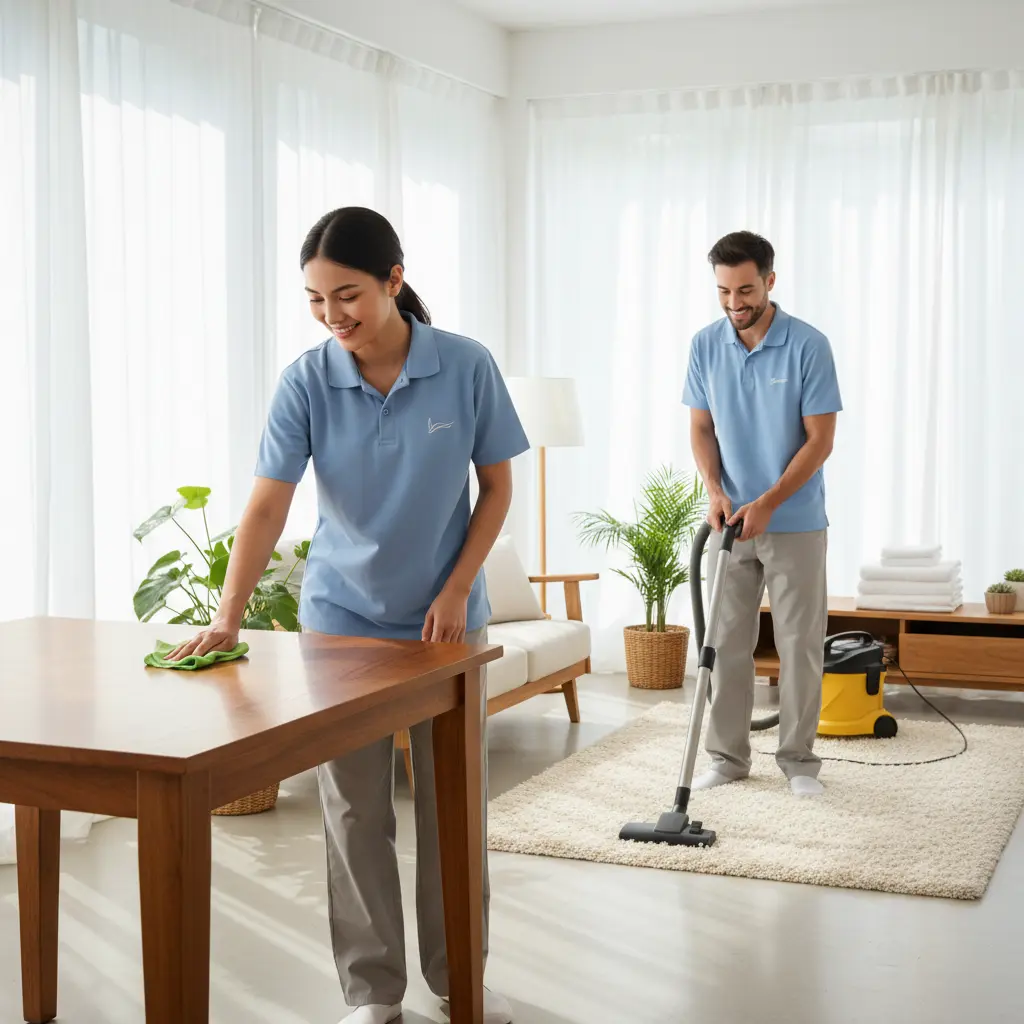 Sparkling clean bathroom